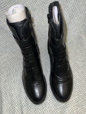 Miz Mooz Medium Mid Boots Leighton Black Size 5.5-6 US/36 EURO