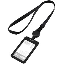 Porte Badge Retractable Noir