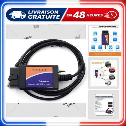 Adaptateur usb obd2 elm327 - adaptateur,