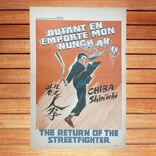 Autant en emporte mon nunchaku affiche belge originale 55 x 35 cm   Titre anglai