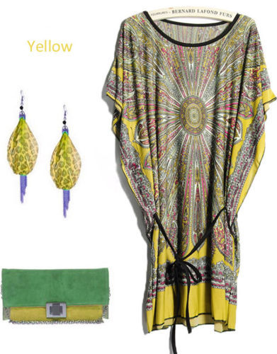 Neuf tunique caftan jaune - caftan,