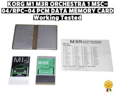 KORG M1 M3R ORCHESTRA 1 MSC-04/RPC-04 PCM DATA MEMORY CARD Working Tested