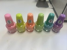 6 Pack L.A. Colors Creamy Neon Gel Nail Enamel Day Glow, Lucky & Splashy
