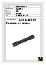 x10 SUPPORT axe d'escalier tournant LEGO - 40244 - NOIR