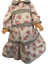Floral dress for large doll 