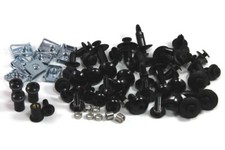 Honda Fireblade CBR 1000RR 2008-2011 Aluminium Noir Tête de fourche & pare-brise