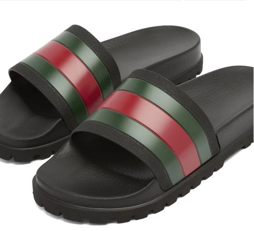 Claquettes gucci noires web - claquettes,