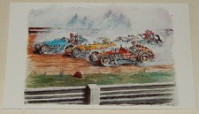 Carte Postale N°9 SPRINT CAR par JP BOIVENT Collection "Les brûleurs de gomme"