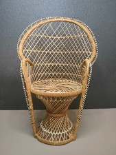 Emmanuelle Style Rattan/Wicker Armchair/Chair, Dollhouse, Game/Toy
