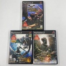 Monster Hunter & G & 2 3Games set Sony Playstation 2 PS2 Japanese ver Tested