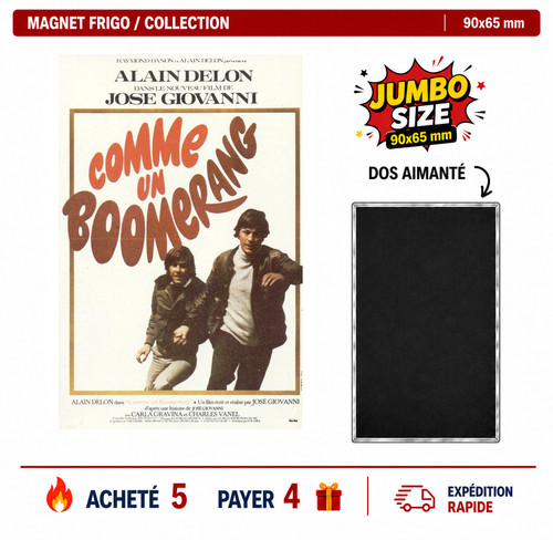 Magnet frigo alain delon - delon, comme