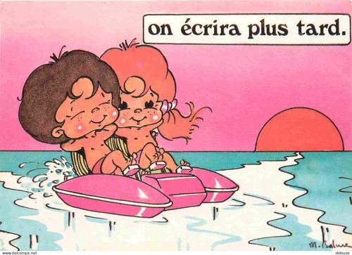 Carte postale enfants - carte,