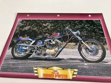 Harley Davidson 883 engraved Sportster cycle Fab fiche carte moto passion Atlas