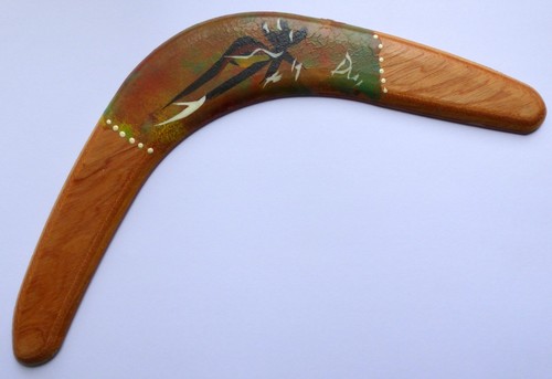 Boomerang australien peint - australien,