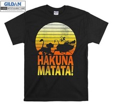 Disney Lion King Hakuna Matata Retro Distres Hoodie Tshirt Men Women Unisex AC85