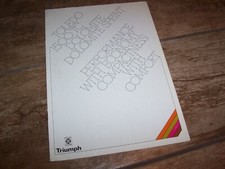 Catalogue / Brochure TRIUMPH