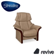 Stressless Eldorado Fauteuil En Cuir Beige Crème Fonction Manuelle