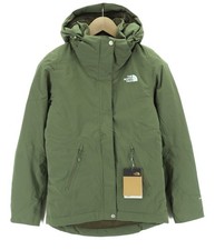 The North Face Inlux Veste Femme XS Imperméable Doublée Verte À Capuche Isolée
