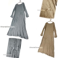 Robe trapèze longue à motif