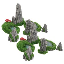  Lot de 12 mini-figurines décoratives pour rocaille, jardin zen miniature, décor