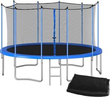 LeffEase Replacement 15FT Round Accessory Trampoline Net with 10 Poles NET ONLY