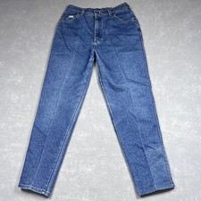 Vintage 80s LEE Sexy Chic Mom Tapered Jeans Womens SZ 31x30 High-Waist Acid-Wash