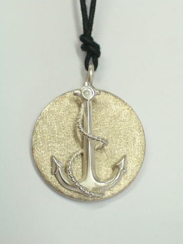 Pendentif avec ancre corde - pendentif,