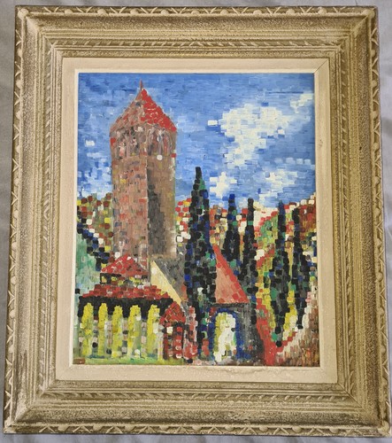 Tableau huile sur - , toile