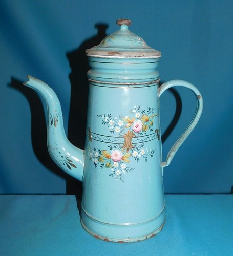 Ancienne cafetiere émaillée - ancienne,