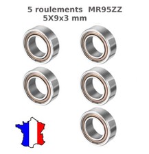 5 x MR95ZZ 5x9x3mm roulement a