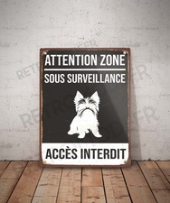 Plaque métal vintage Accès