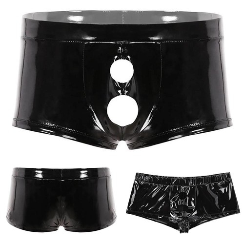 Short cuir noir - short,