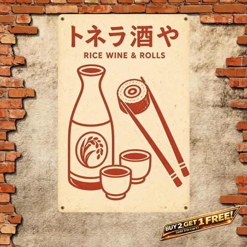 Sushi and sake - and, japanese