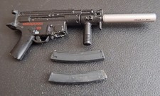 1:6 scale MP5K SMG With Extra Magazines And Suppressor