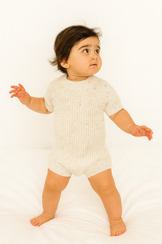 Barboteuse bébé tricot - , –