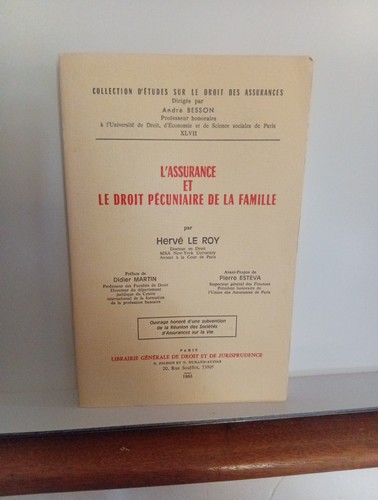 Livre droit assurance et - livre,