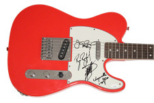 Chaparelle Full Band Signed Autograph Fender Telecaster Guitar w/ JSA COA