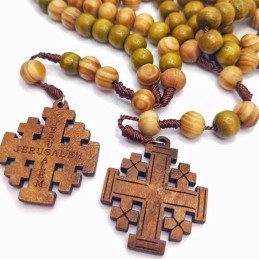 Chapelet avec croix - la, de