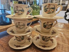 ​6 Tasses & Soucoupes