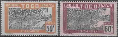 Timbres flore cacaoyer togo - timbres,