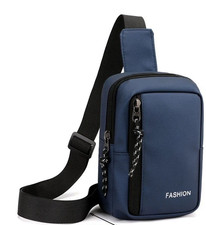 Sacoche Homme Couleur Bleu - Tissu Résistant Gamme Style Extérieur