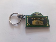 Vintage 80' Street Plate Keychain City of Bordeaux Keychain