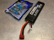 PROTEK LIHV 5000MAH 100C LIPO BATTERY & OILFILLED SHOCK SET TAMIYA TT01E EURO  ✅