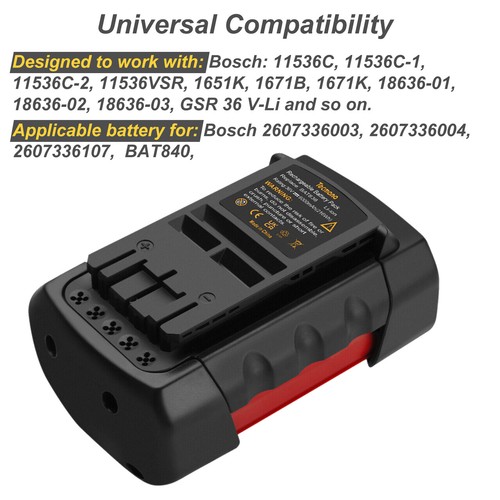 Pour bosch 36v - 6ah, bat810