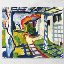 Tonnelle De Raisin Henry Lyman Sayen, hls20 tableau impression sur toile