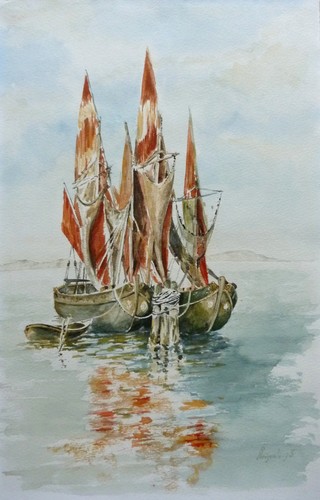 Marine aux bateaux voile - 2,