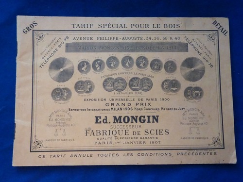 Ancien catalogue outils bois - ,
