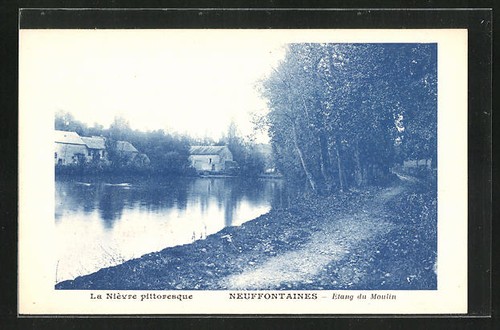 Cpa neuffontaines etang - cpa,