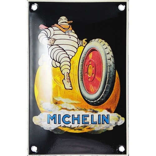 Plaque émaillée michelin - plaque,