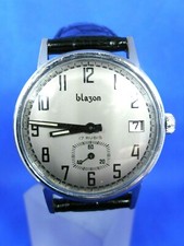 VINTAGE Swiss Made BLAZON 17 RUBY FE 233-69-4 Manual Silver Watch WATCH